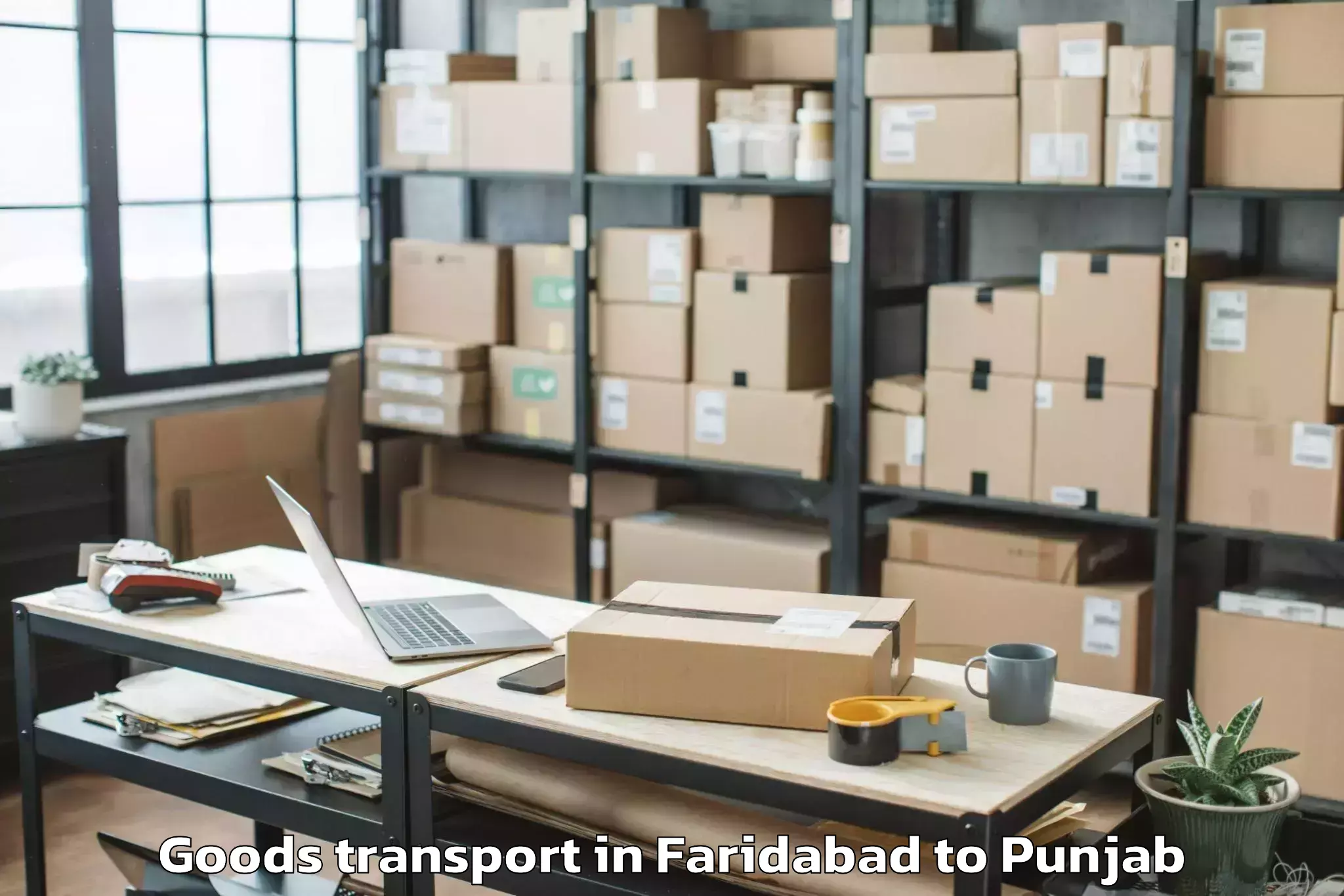 Trusted Faridabad to Doraha Goods Transport